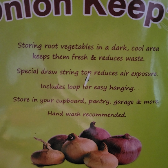 Natural Home Veggie Mesh Bags Reusable Qty 5 & Evri Onion Keeper Bag New - Picture 6 of 6